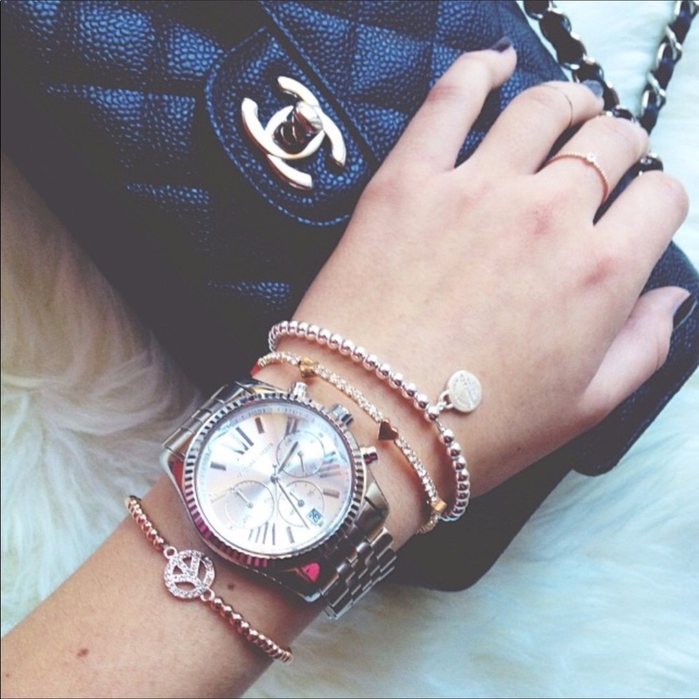 Michael Kors Lexington Silver Watch